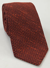 Brick Shantung Grenadine Grossa Silk Tie SHGT-13